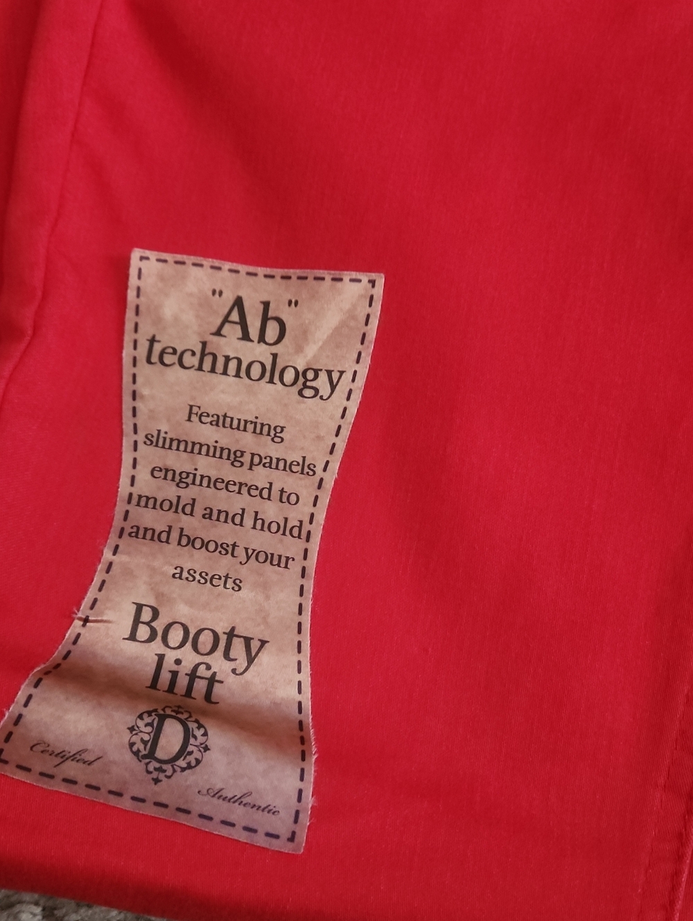 Democracy"Ab" Technology Booty Loft Freedom Ankle Skimmer Pants Sz 4 NEW - Picture 3 of 6
